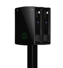POLE Slim mit 2 Wallboxen eM4 Twin