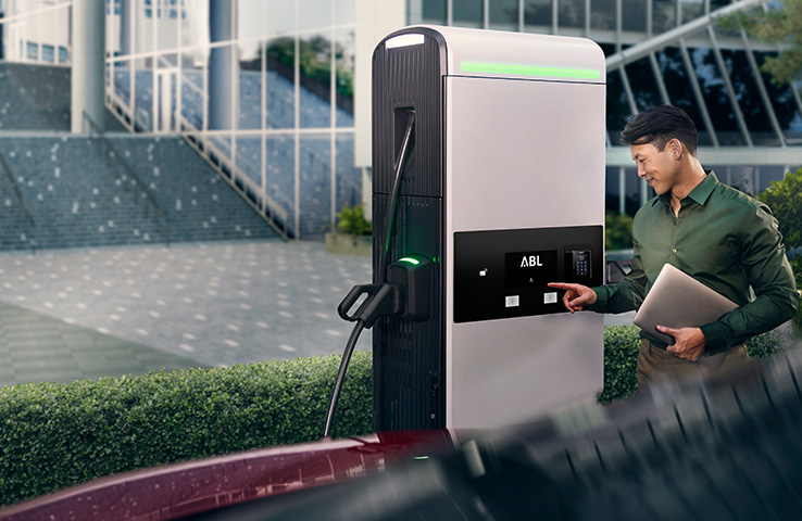 Man operating touchscreen of ABL Supernova 220