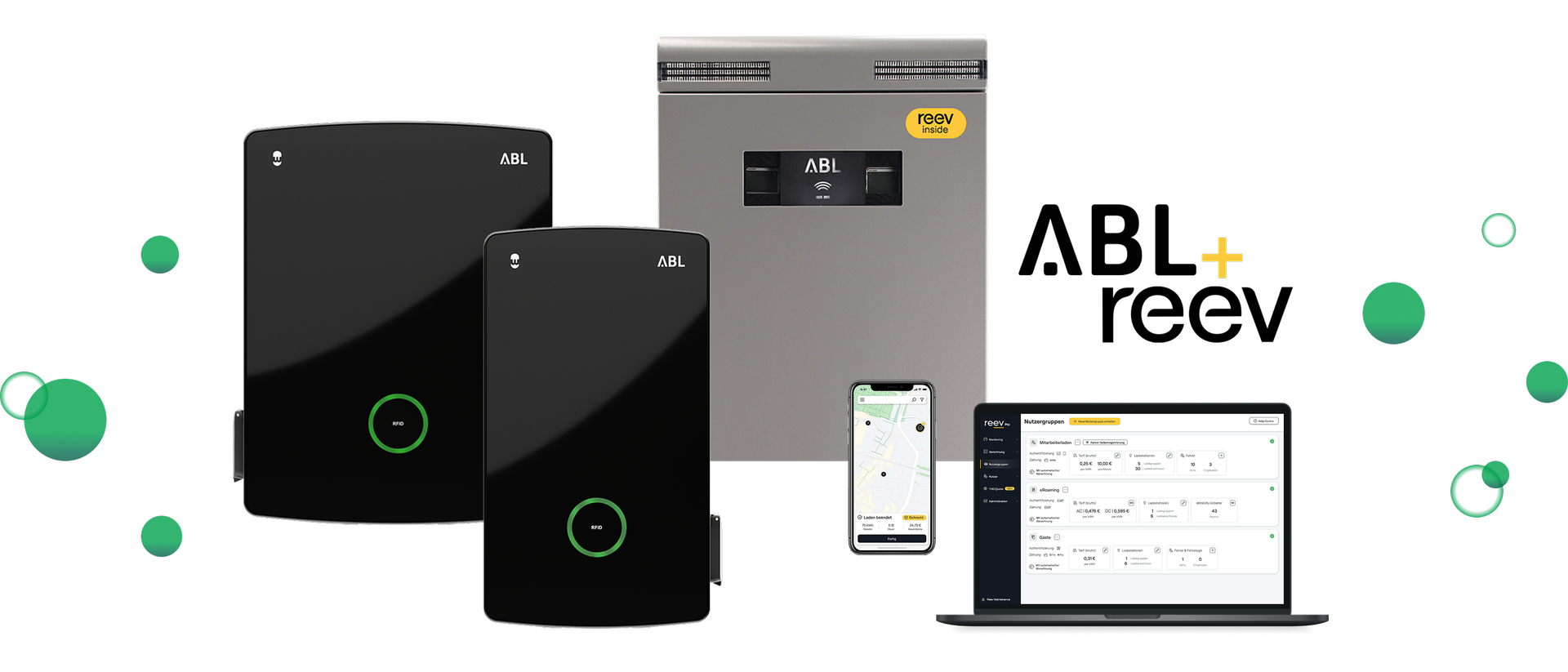 ABL reev ready Ladestation mit reev Dashboard | ABL