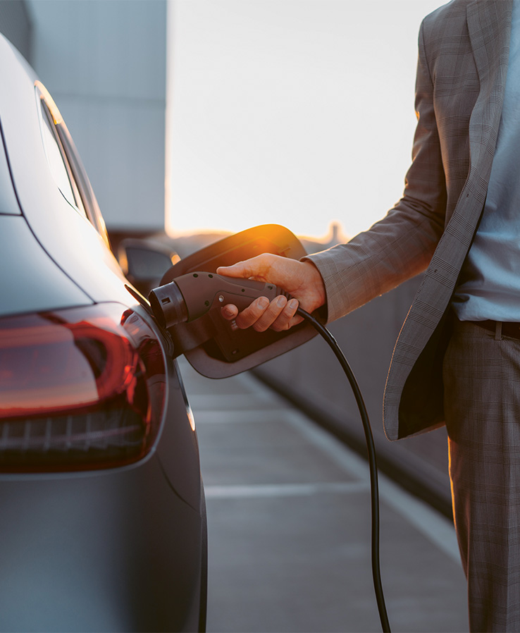 Charge your electric car at the hotel